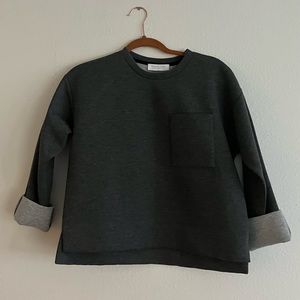 Gray Thick sweatshirt